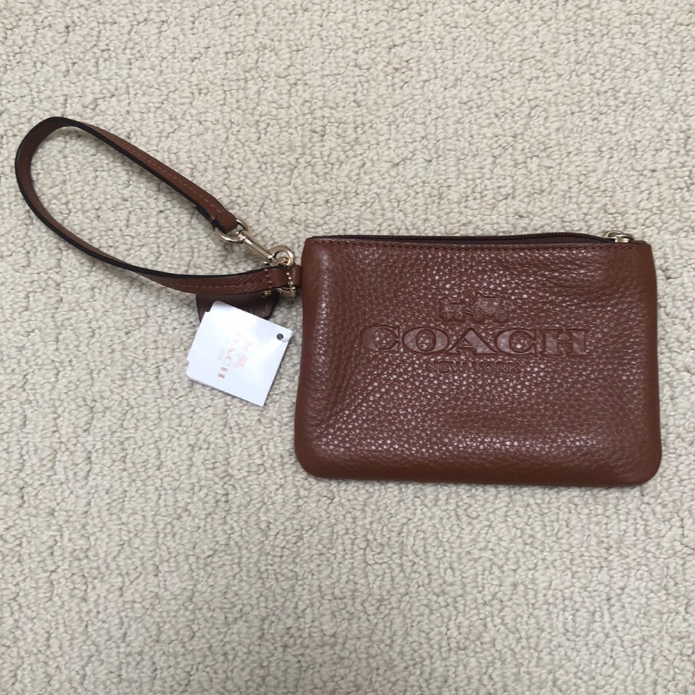 Brown Coach Wristlet